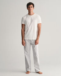 Pyjamasbukser og T-shirt med striber i gaveæske