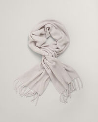 Dunet uldstrikket halstørklæde