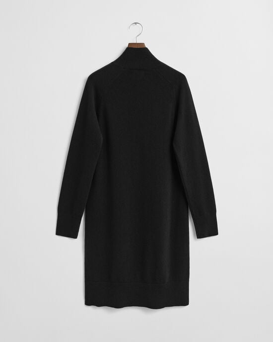 Strikket kjole af ekstra fin lammeuld