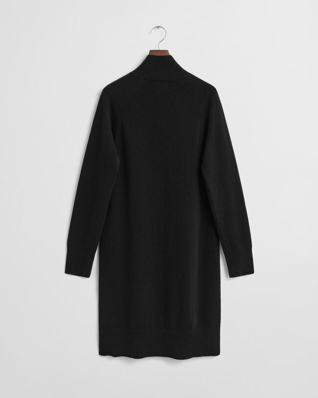 Strikket kjole af ekstra fin lammeuld