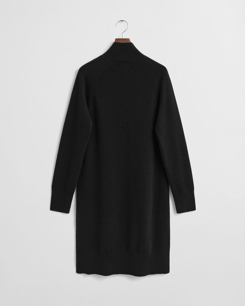 Strikket kjole af ekstra fin lammeuld