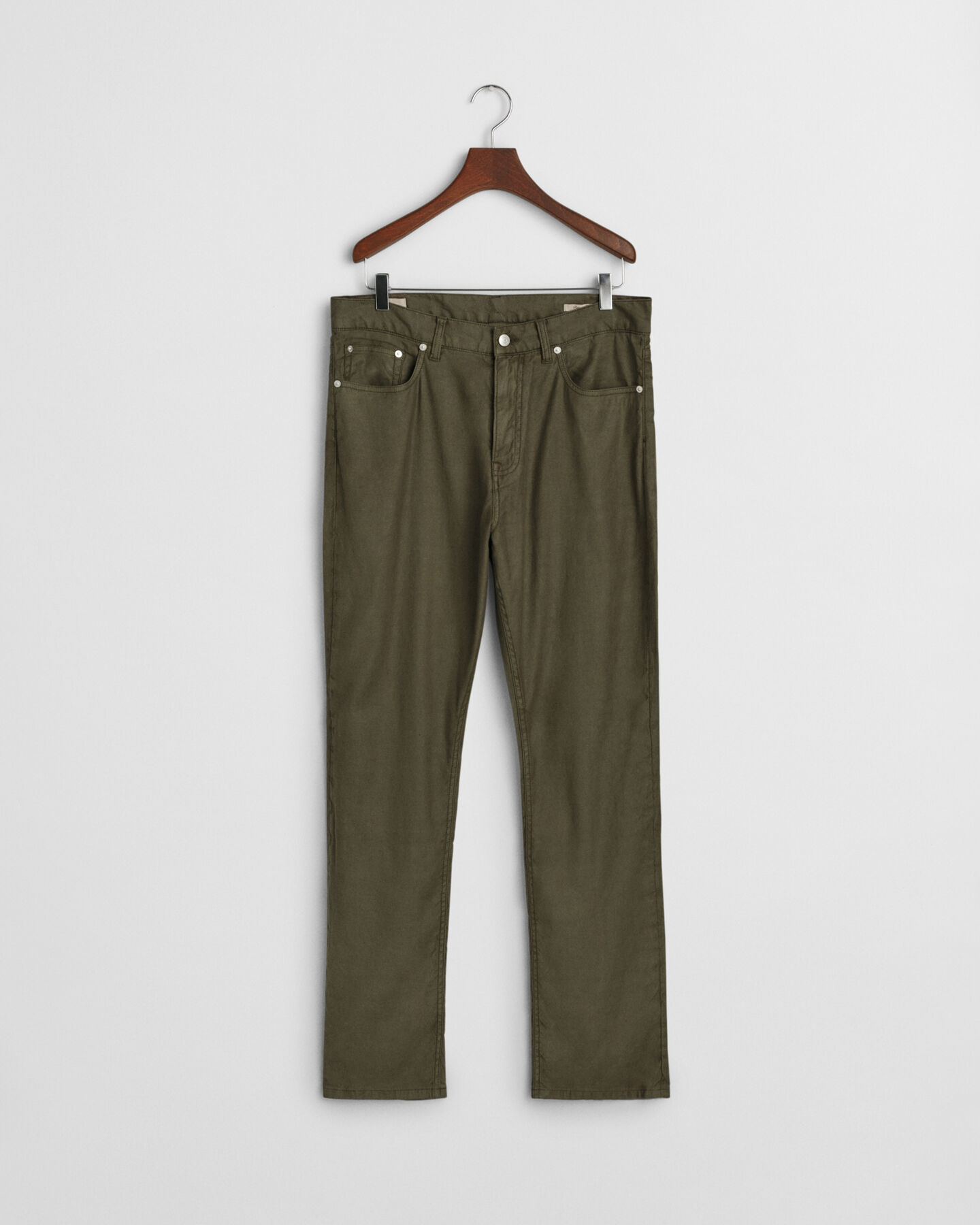 Regular fit jeans af bomuld og h&oslash;r