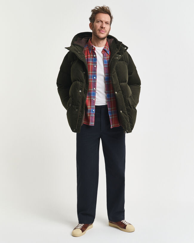 Relaxed fit ternet twillskjorte