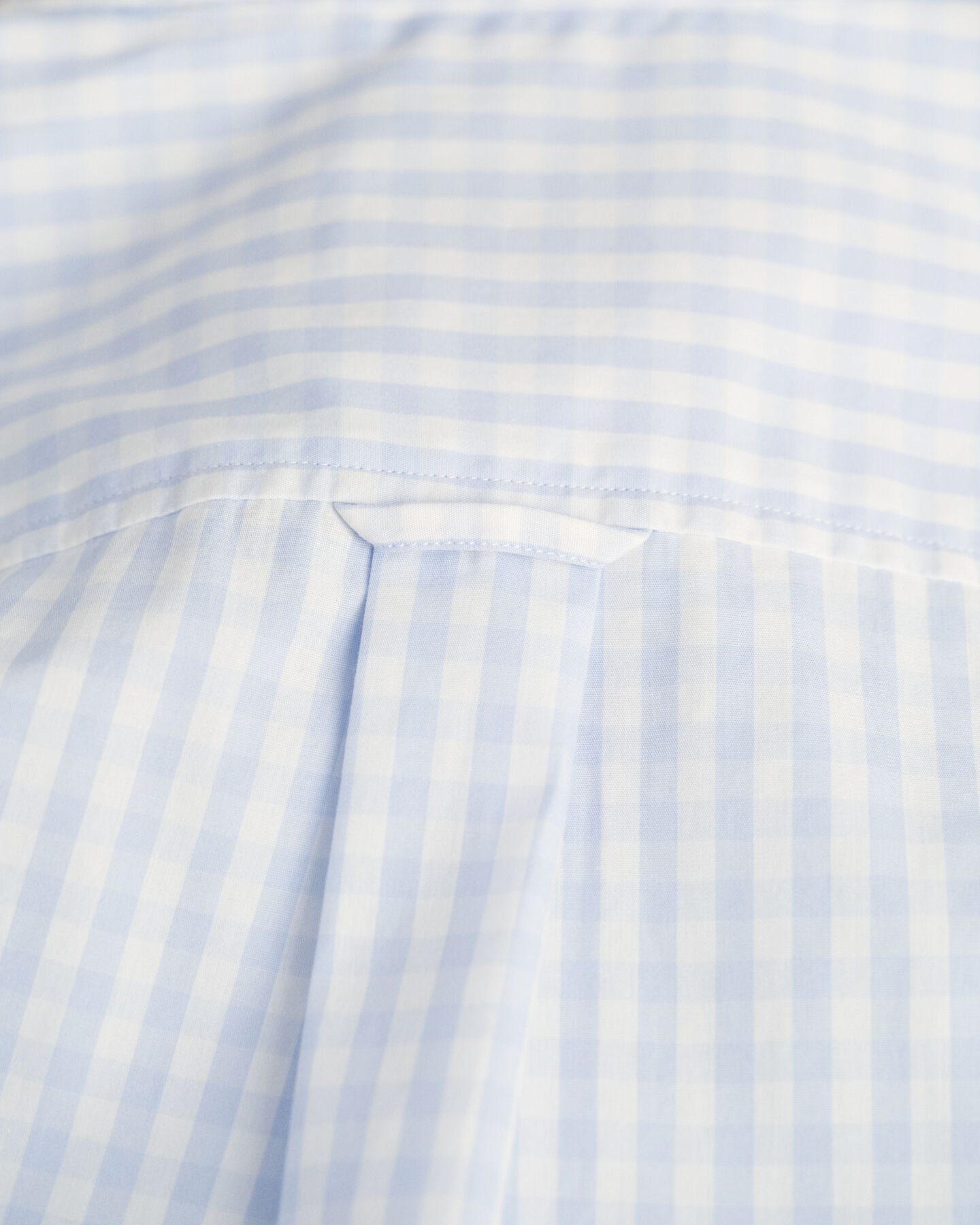 Regular fit gingham poplin skjorte