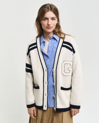 GANT Varsity cardigan med V-hals