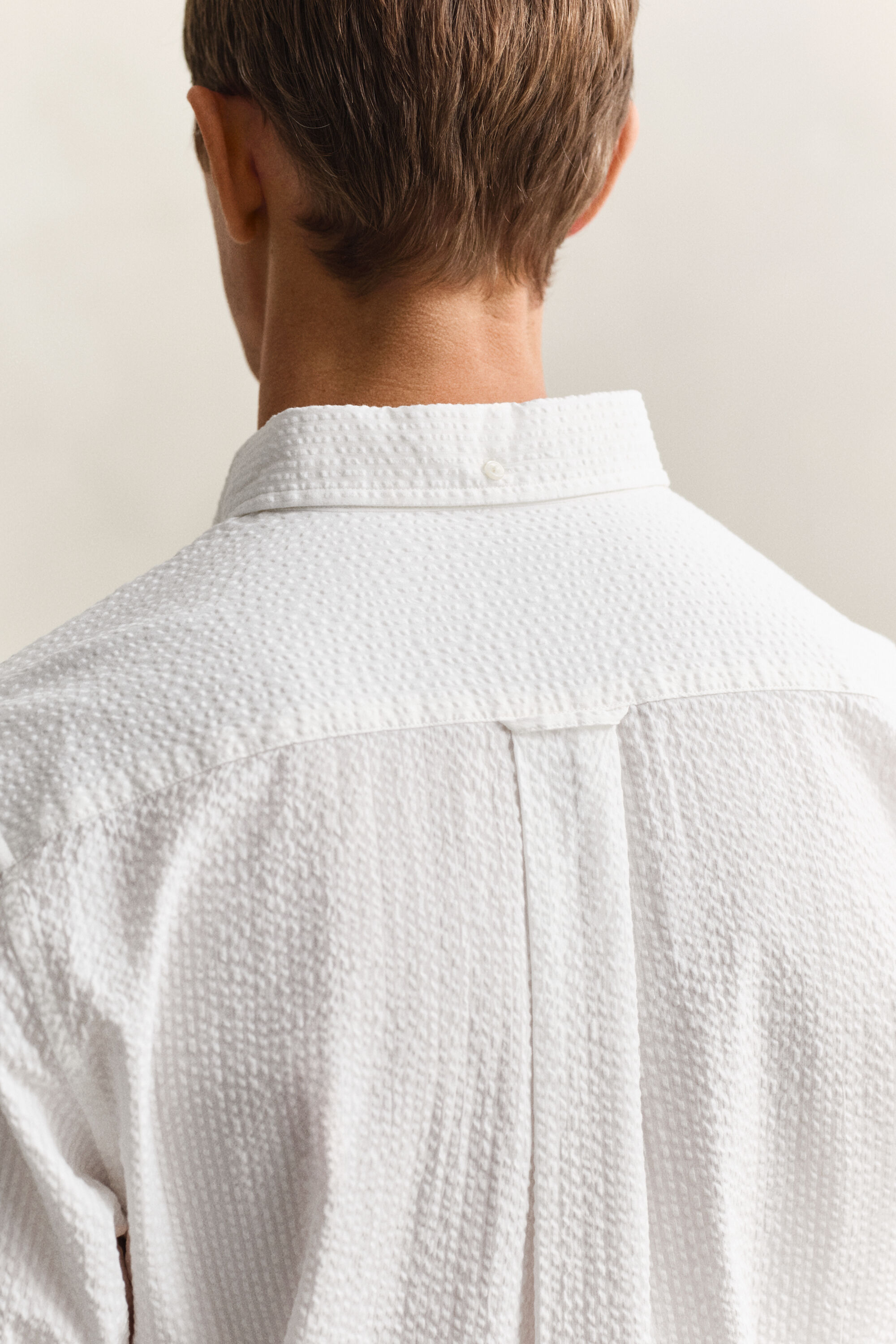 Regular fit seersucker-skjorte