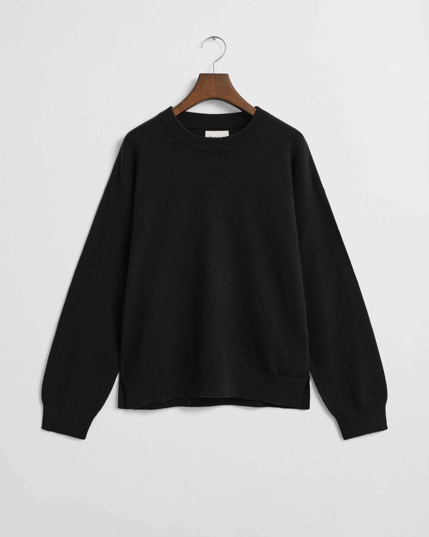Crewneck sweater i ekstra fin lammeuld