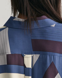 Skjortekjole med Letters-tryk