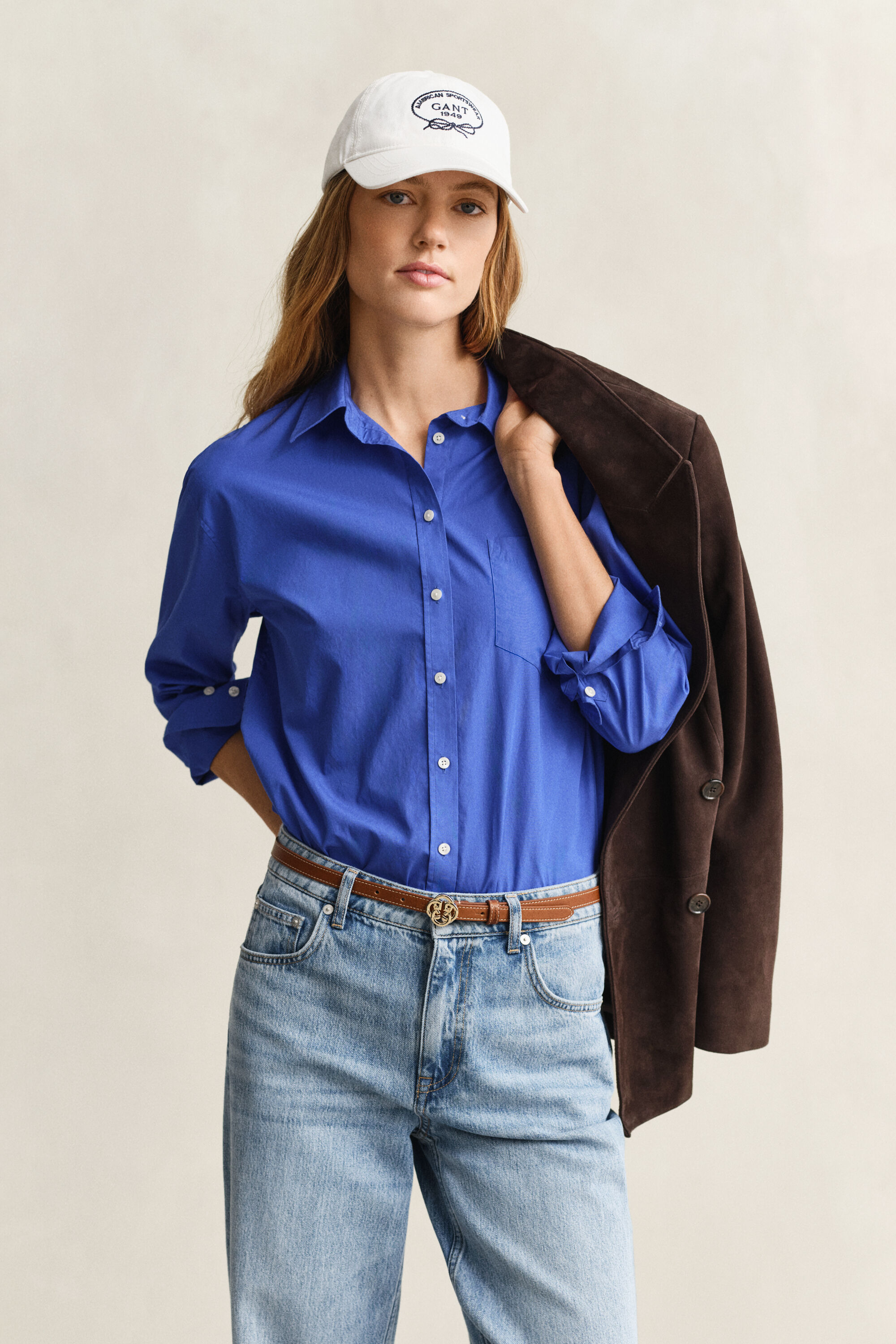 Relaxed Fit klassisk poplin-skjorte
