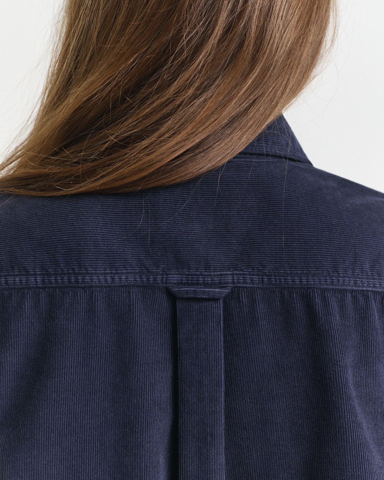 Regular fit skjorte af jernbanefløjl