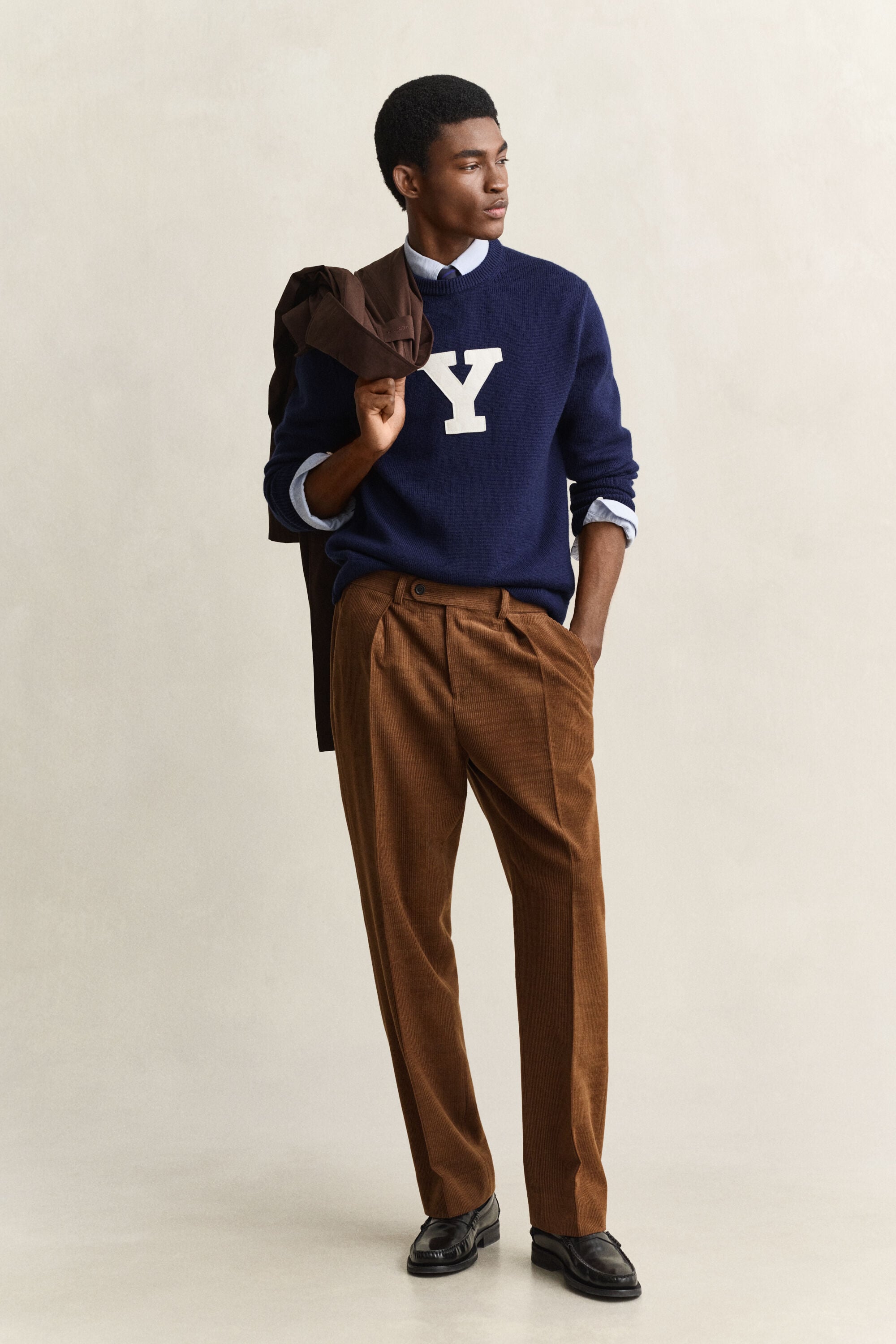 Gant x Yale sweater i merinould