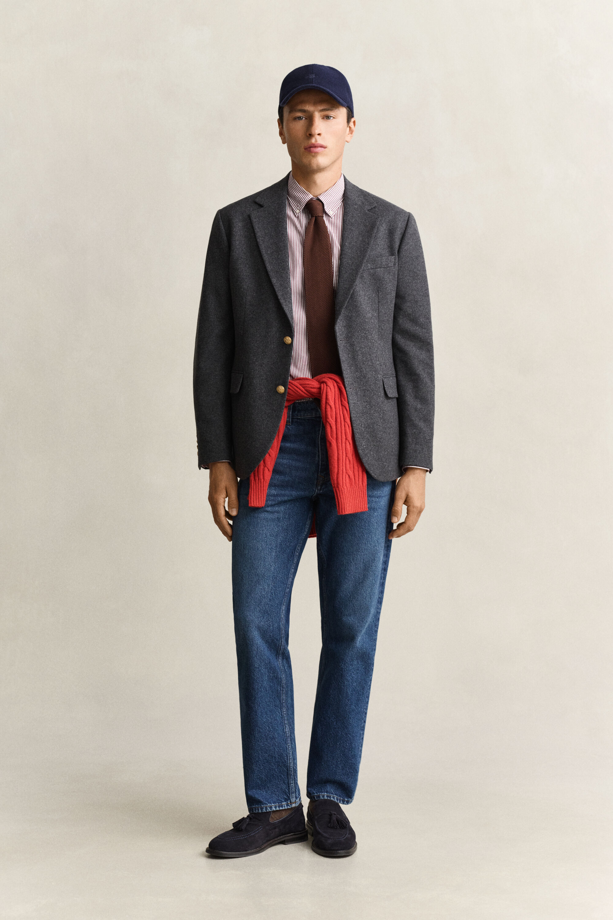 Classic Club Blazer i flanneluld