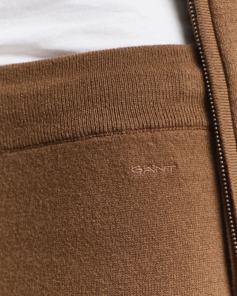 Strikkede bukser af ekstra fin lammeuld