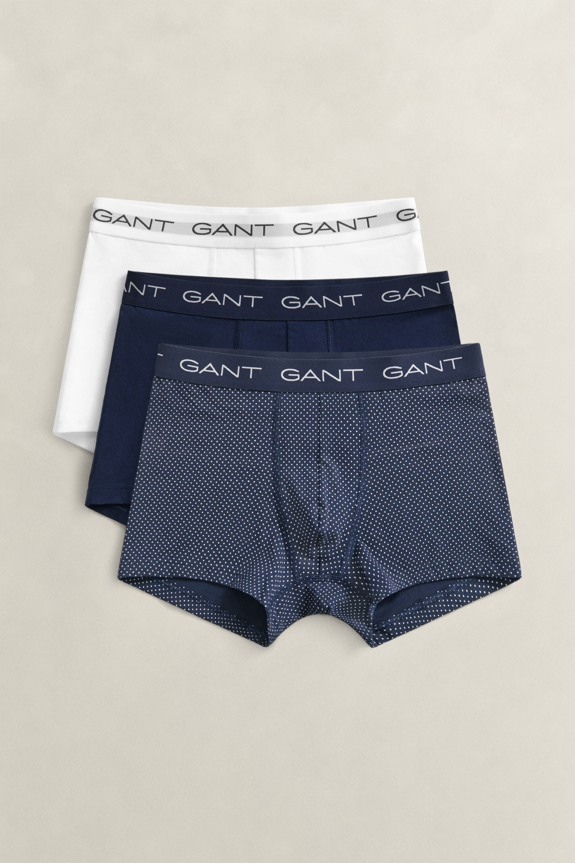 3-Pack trunk-underbukser med prikket mønster