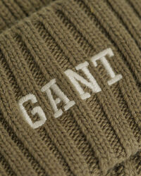 Teens beanie af bomuld med grafik