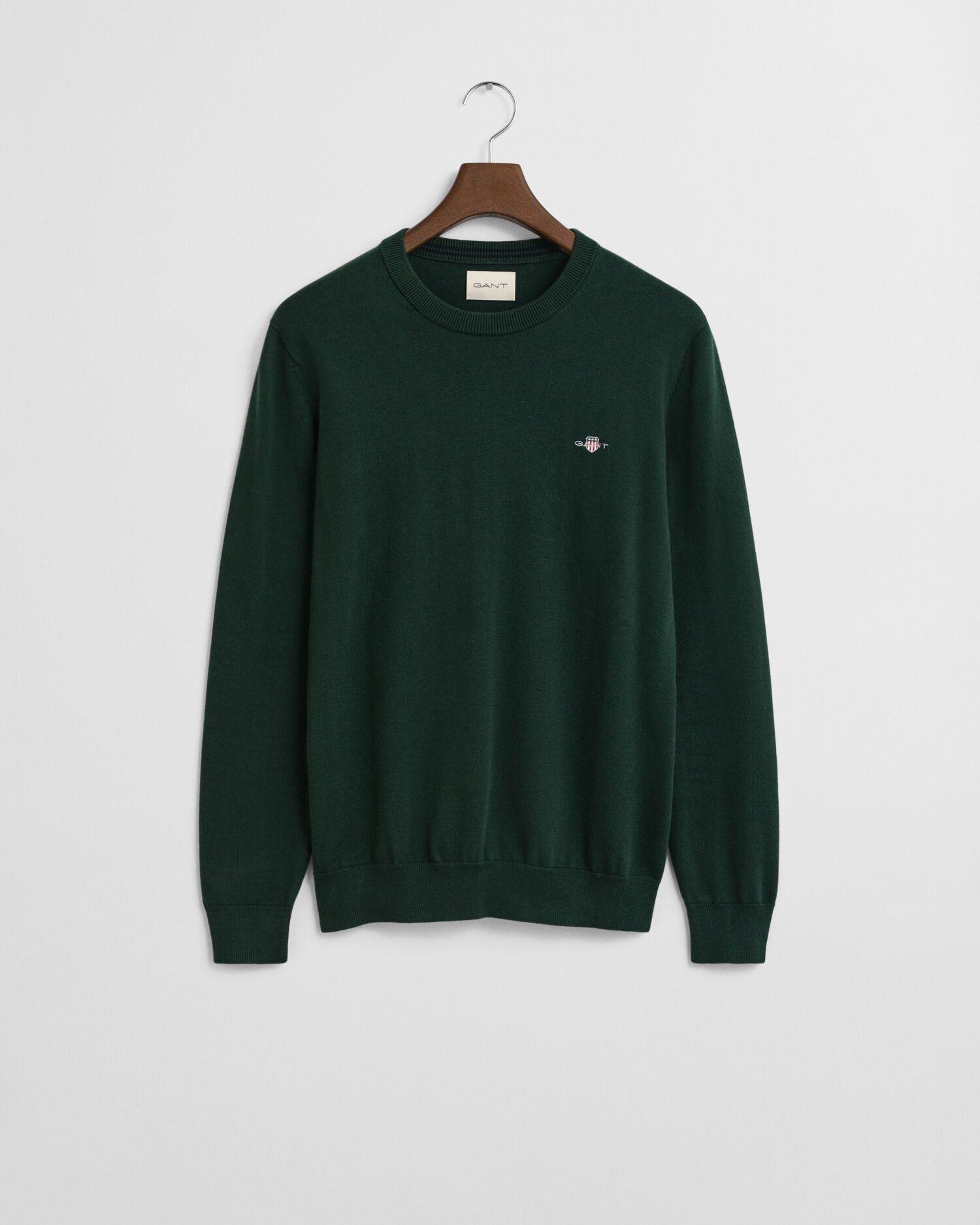 Crewneck sweater i bomuld