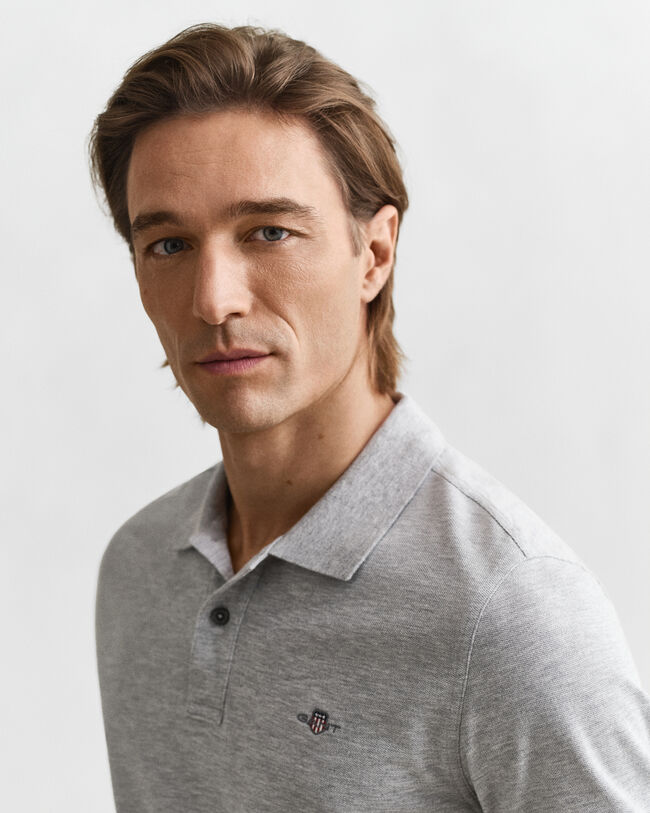 Regular fit Shield Piqué poloskjorte