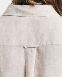 Skjortekjole af h&oslash;r med korte &aelig;rmer