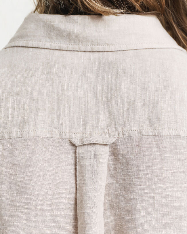 Skjortekjole af h&oslash;r med korte &aelig;rmer