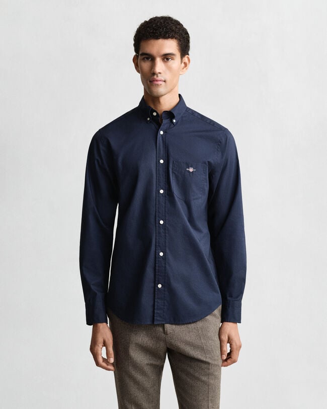 Regular fit klassisk poplin-skjorte