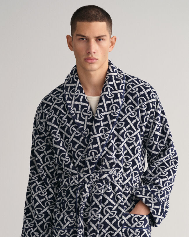 G Patterned badekåbe