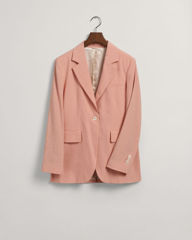 Regular fit h&oslash;rblazer med str&aelig;k