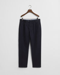 Slim fit tilspidsede bukser af bomuldstwill