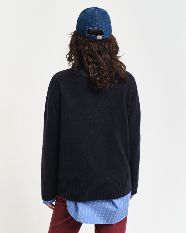 Sweater med rullekrave i kashmir