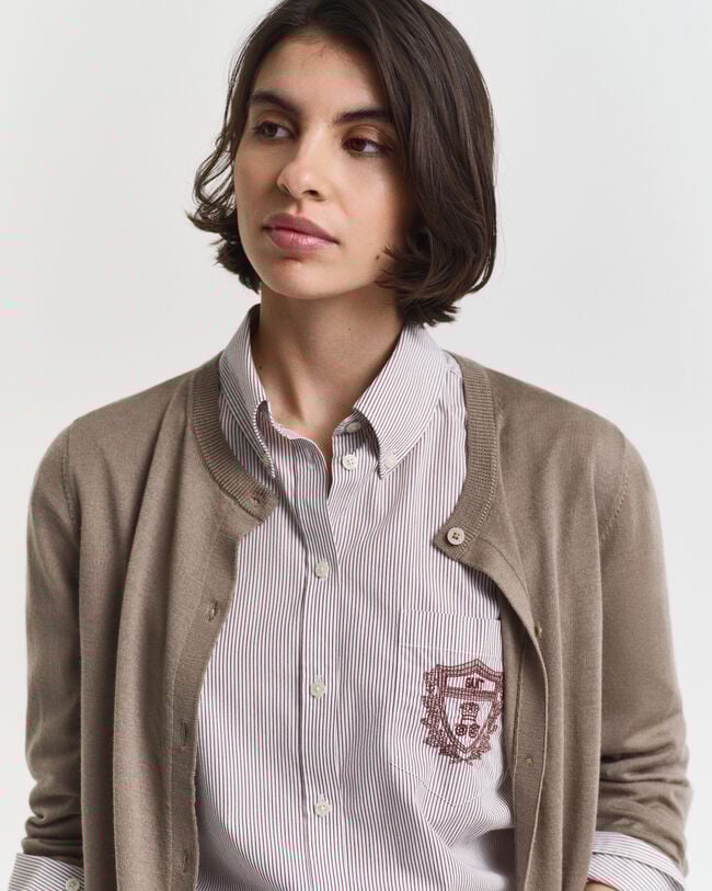 Cardigan af ekstra fin merinould