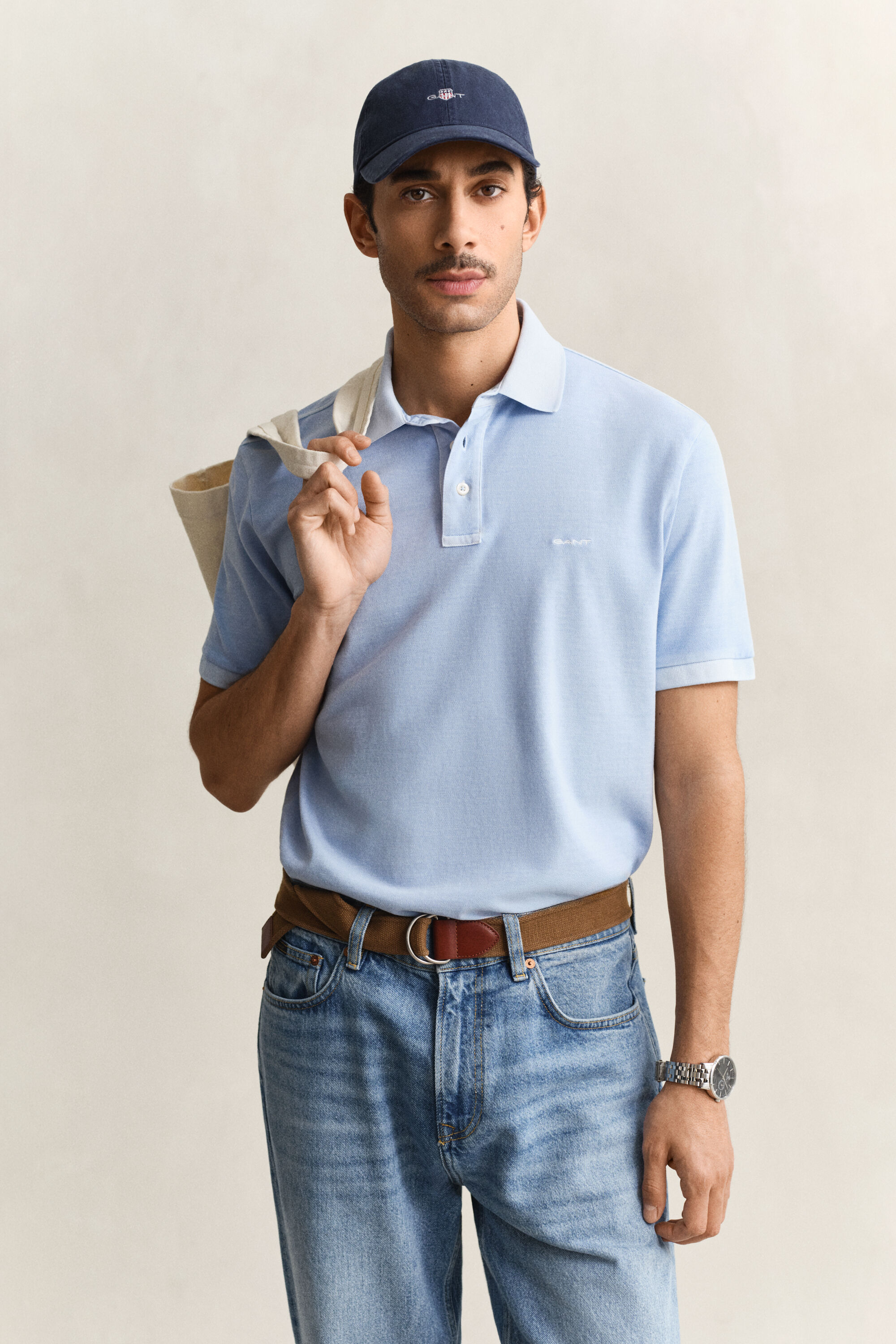 Sunfaded poloskjorte