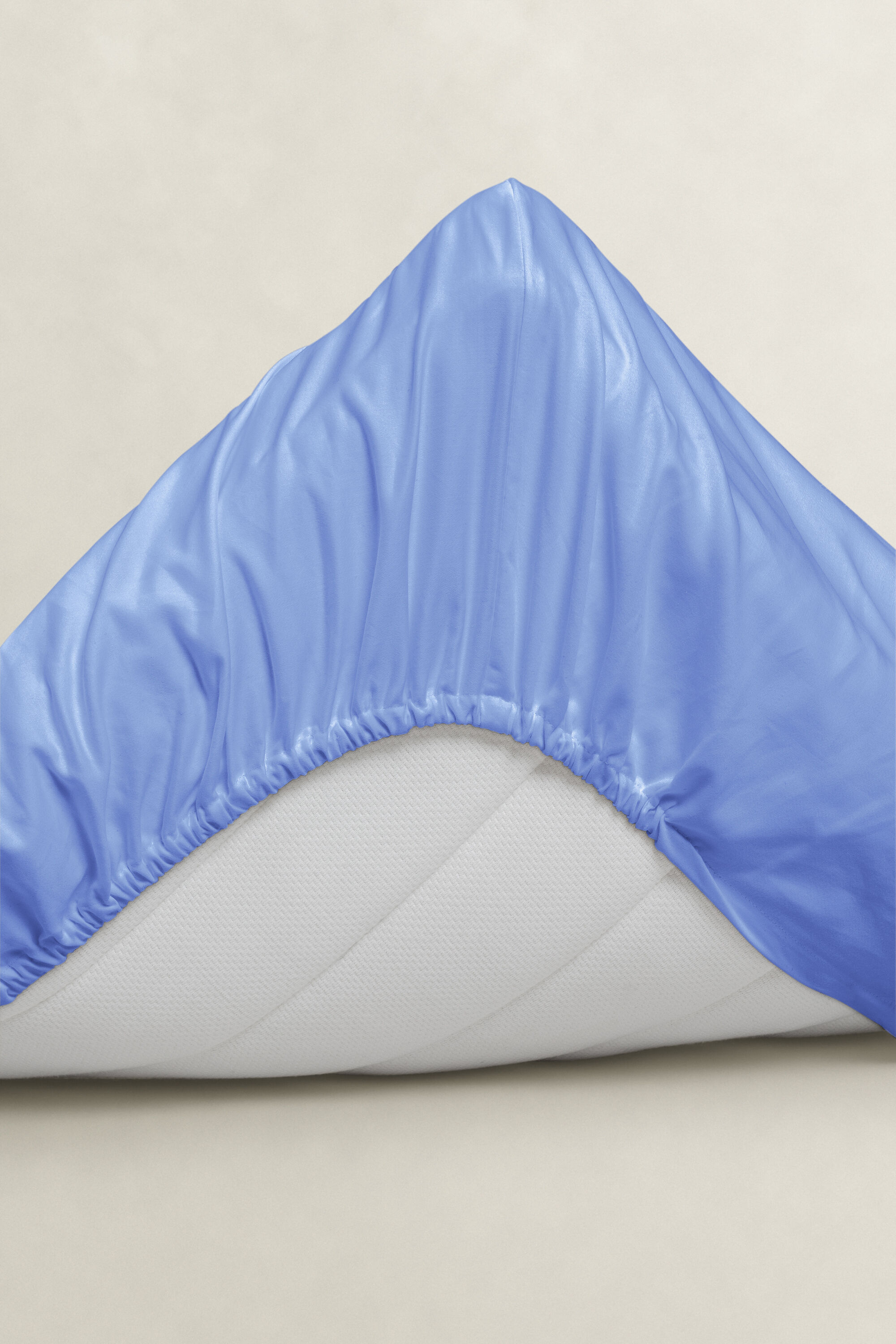 Sateen enkelt faconsyet lagen