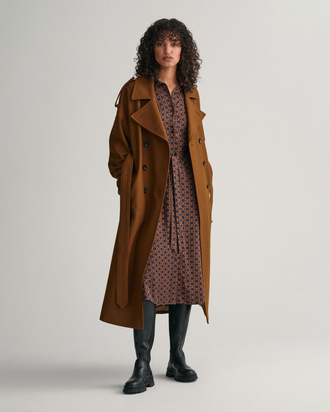 Slim fit Geometric skjortekjole