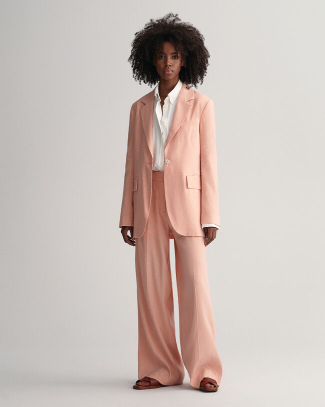 Regular fit h&oslash;rblazer med str&aelig;k