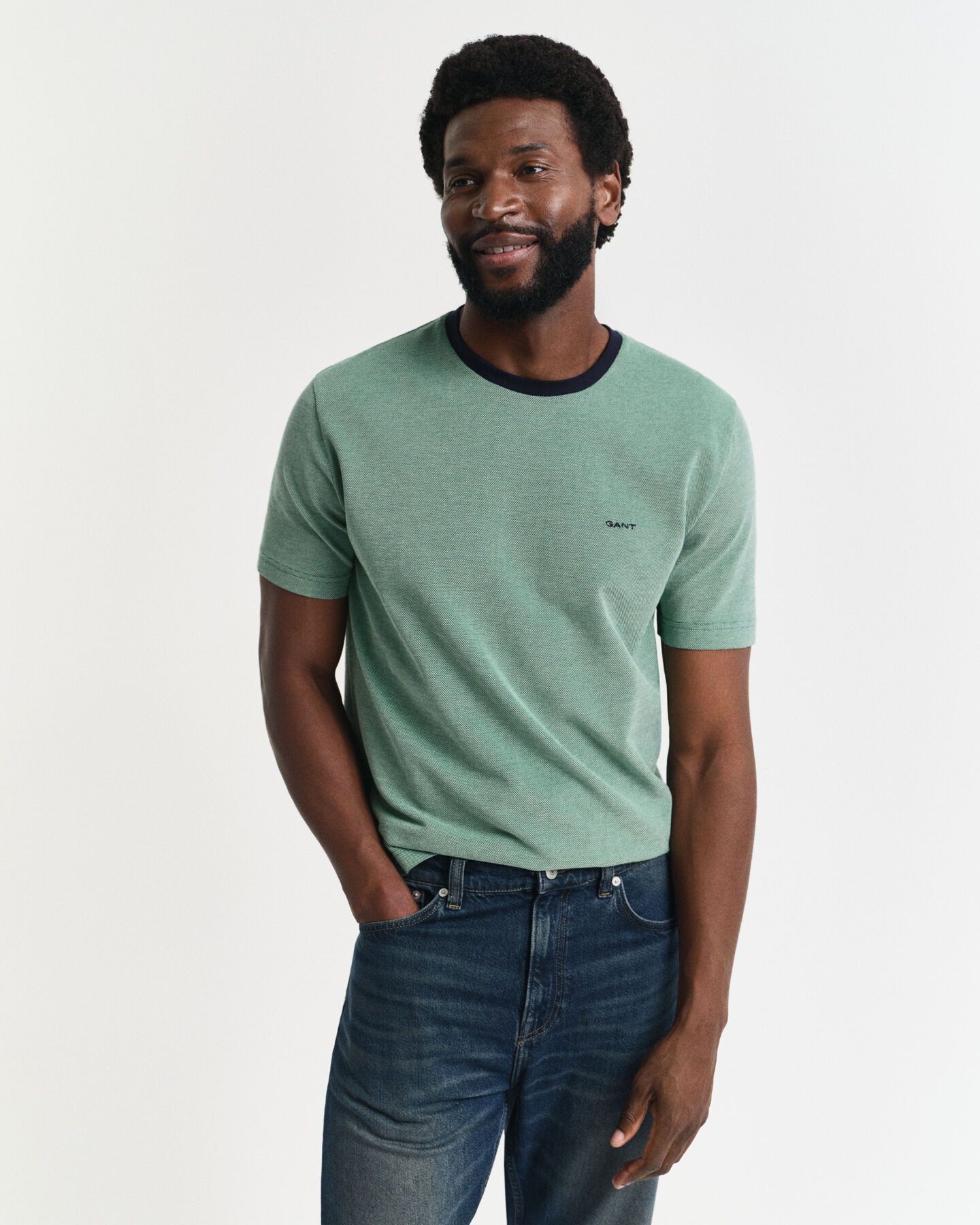 4-Colored Oxford T-Shirt