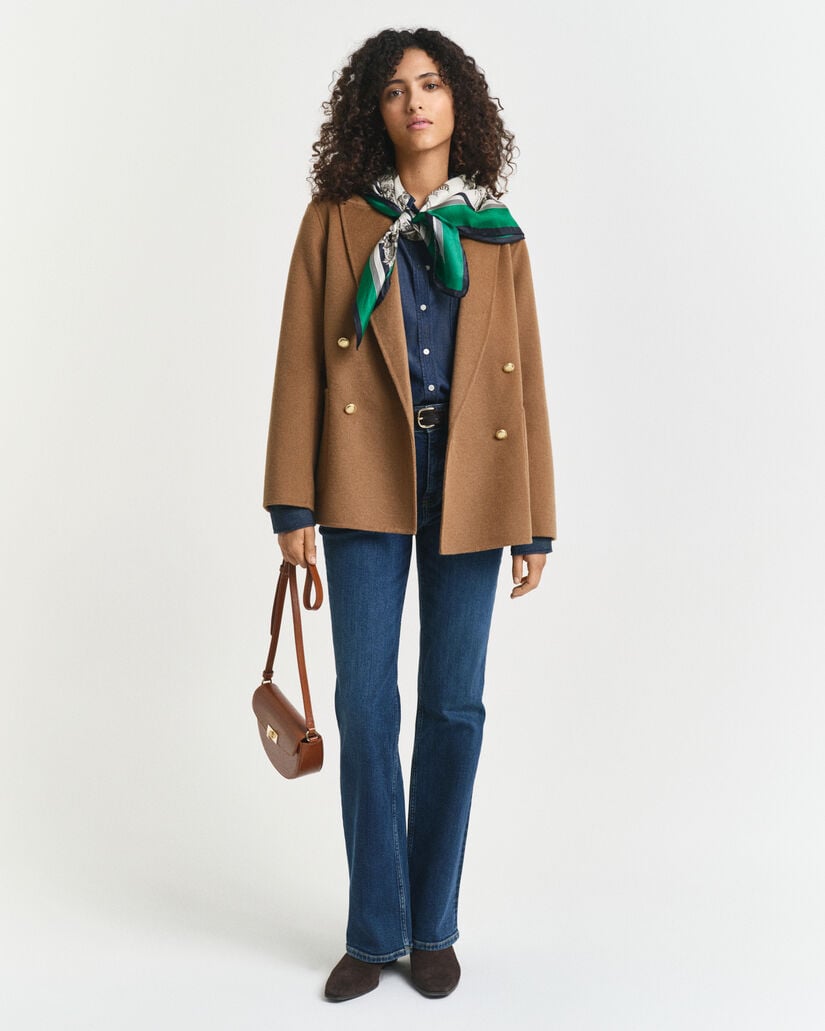 Regular fit håndsyet Club blazer