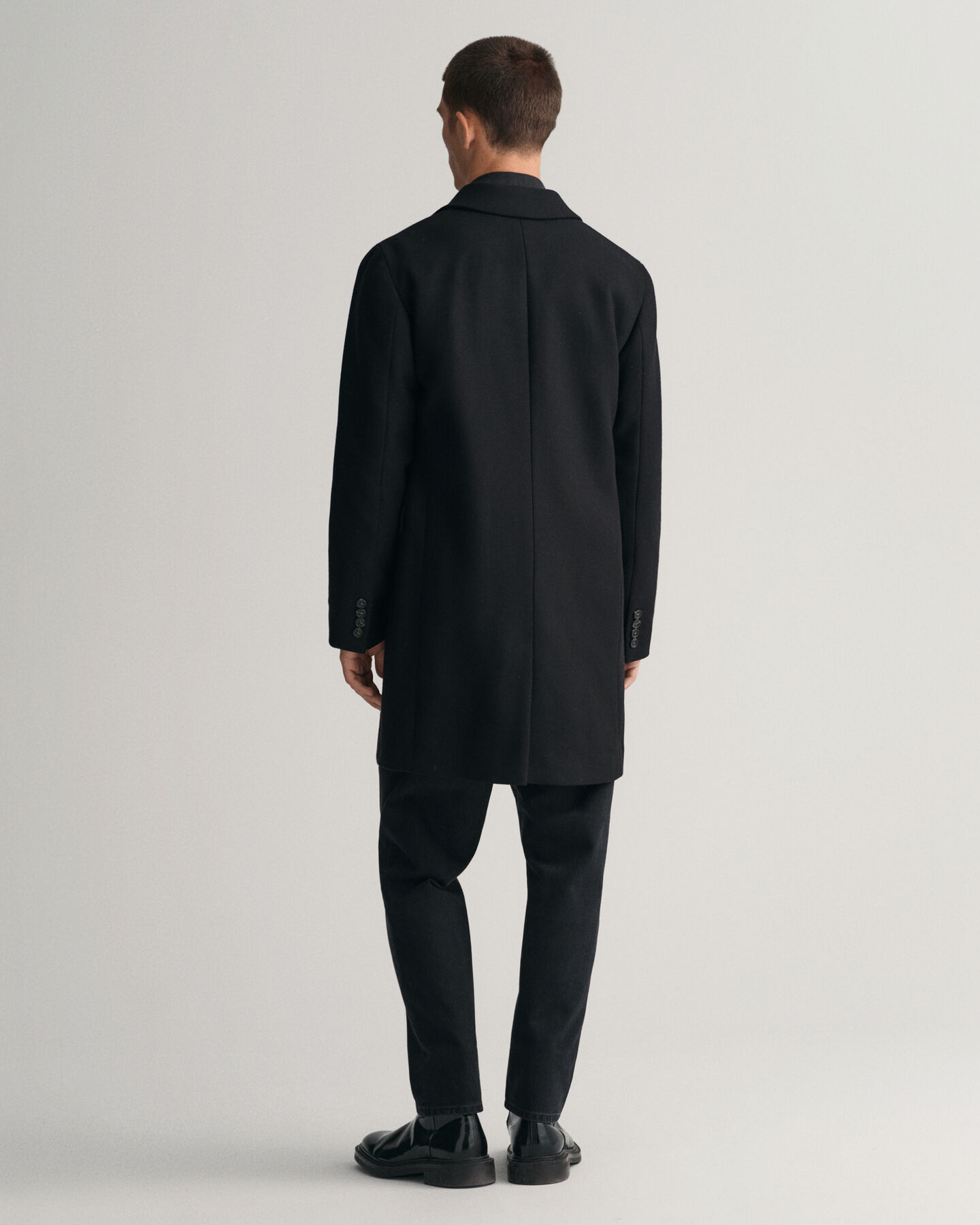 Tailored fit klassiske overjakke af uld