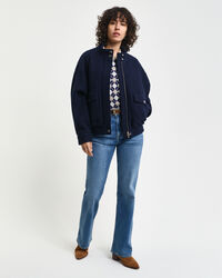 Harrington jakke af uld