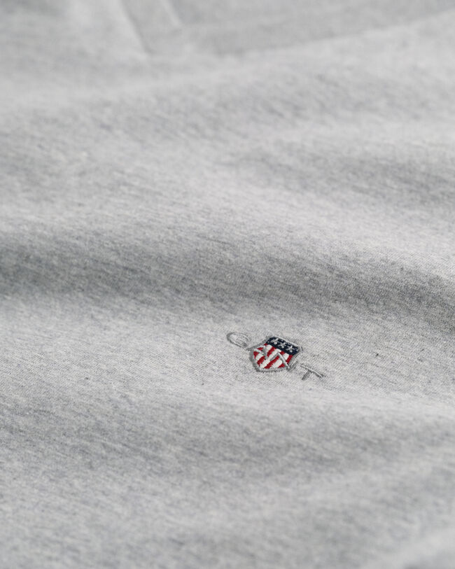 Slim fit Shield T-shirt med V-hals