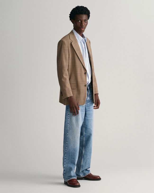 Relaxed Fit Glen-ternet blazer