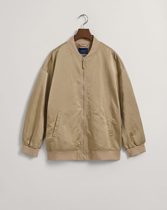 Satin bomberjakke