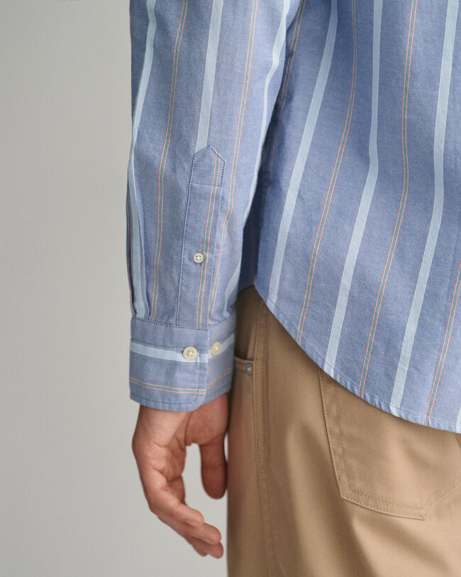Regular fit stribet Archive Oxford-skjorte 