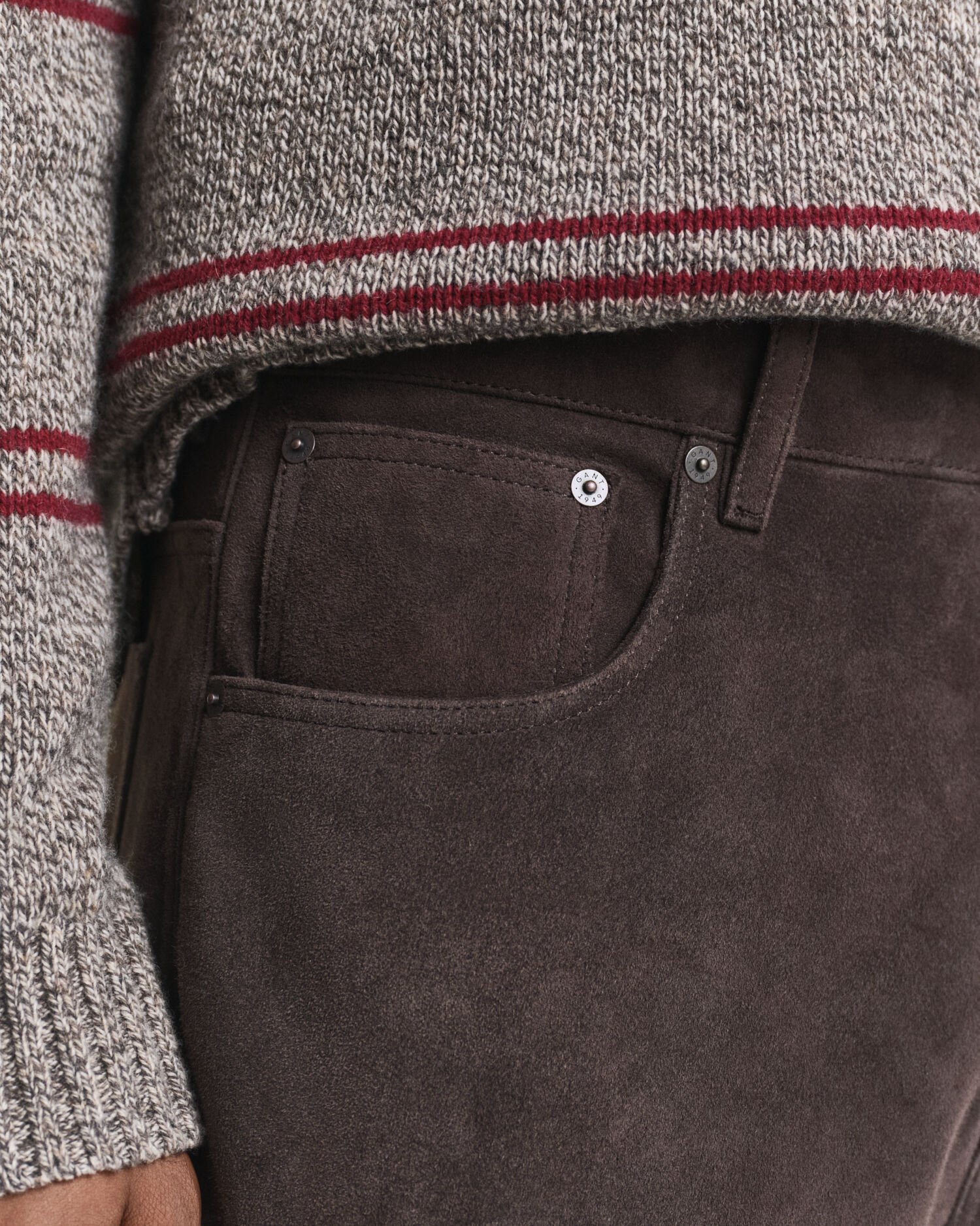 Straight fit jeans i ruskind