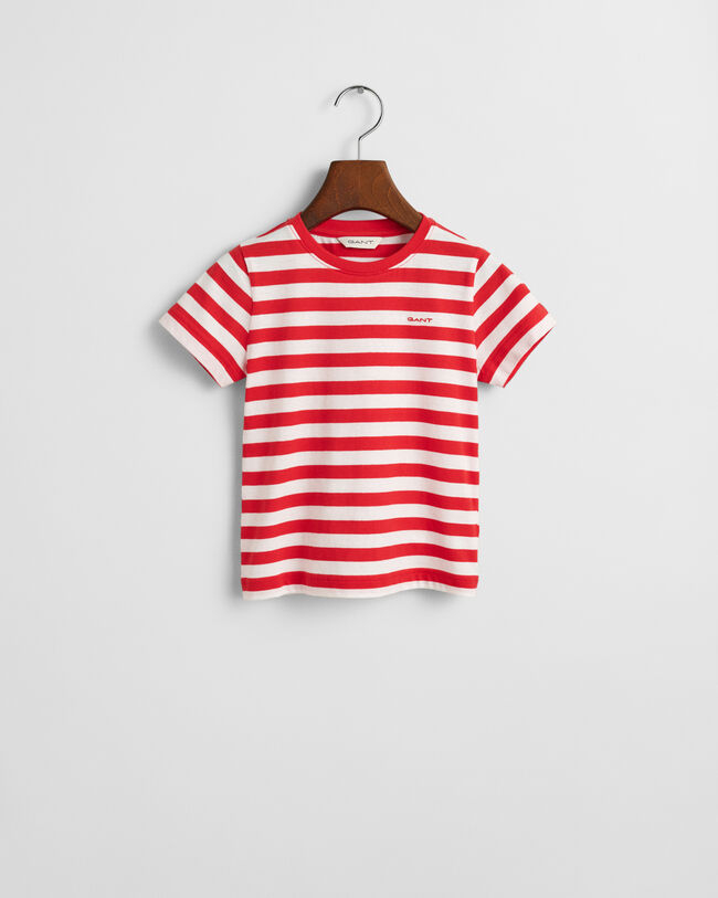 Kids stribet Shield T-shirt