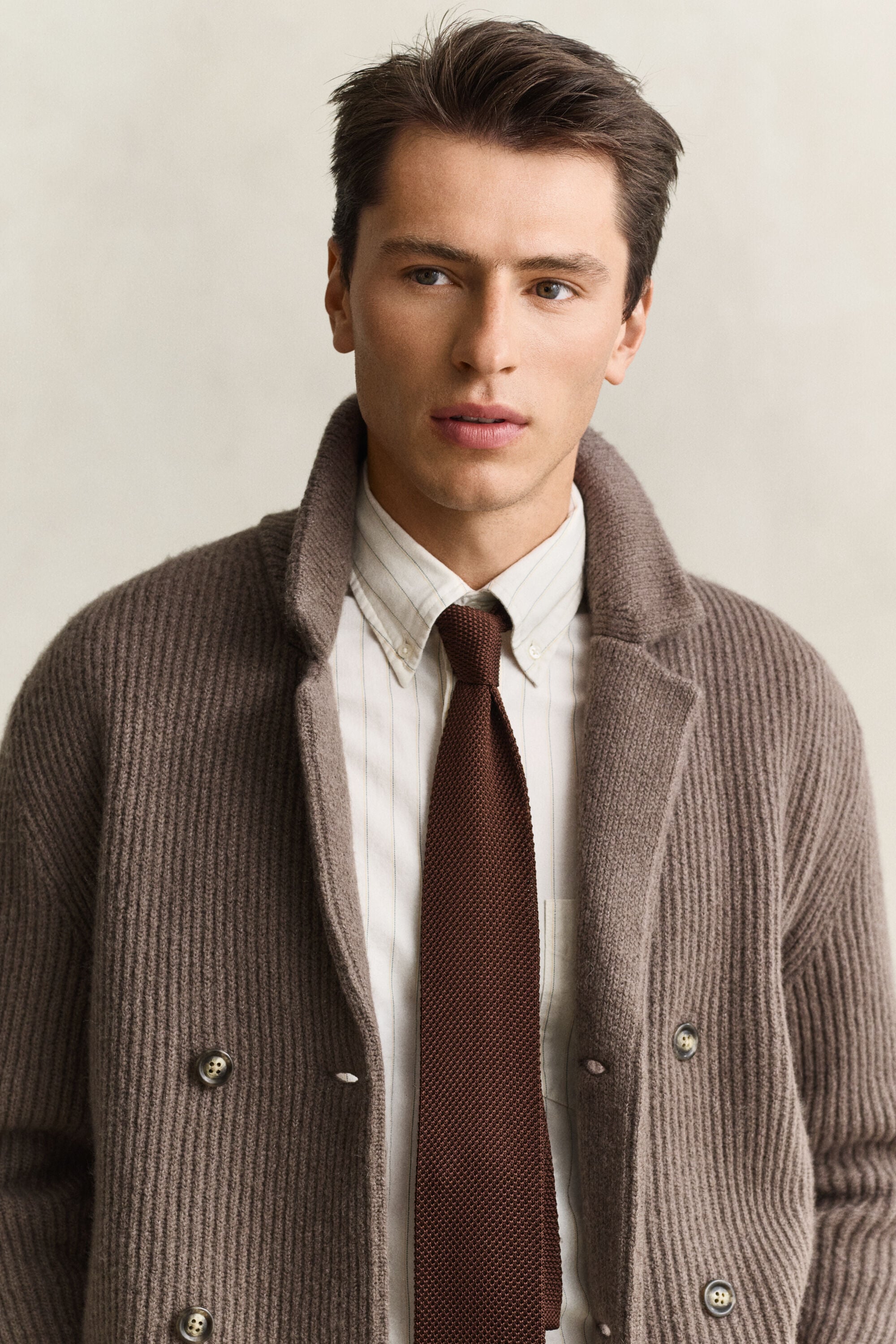 Strikket blazer cardigan