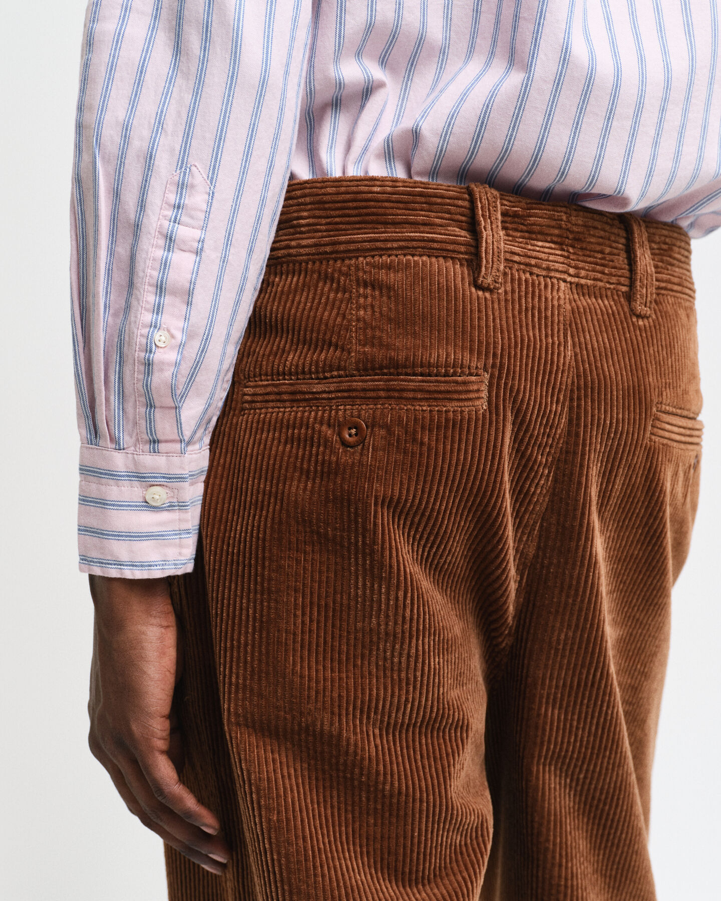 Regular fit stribet Archive Oxford-skjorte