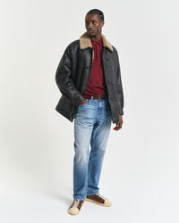 Polosweater af ekstra fin merinould