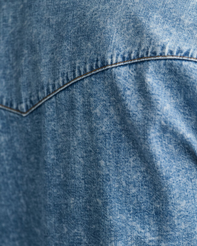 Relaxed fit denim Rodeo-skjorte