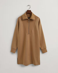 Joggingkjole med halv lynl&aring;s