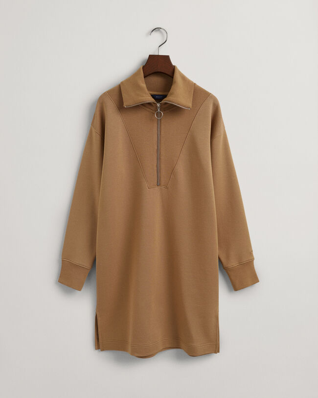 Joggingkjole med halv lynl&aring;s