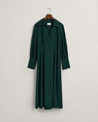 Slim fit kjole med h&oslash;je manchetter